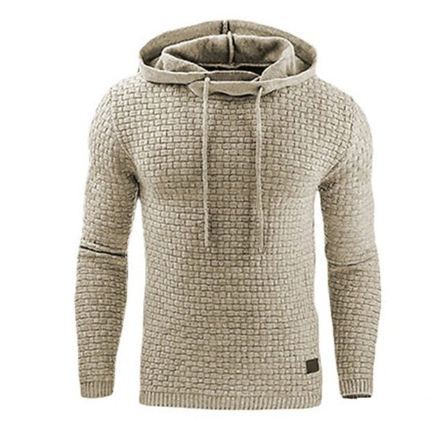 Bluza Męska – Trójwymiarowa Faktura & Regulowany Kaptur