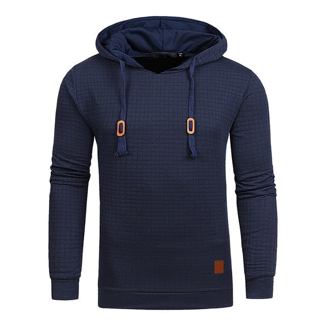 Bluza Męska – Trójwymiarowa Faktura & Regulowany Kaptur
