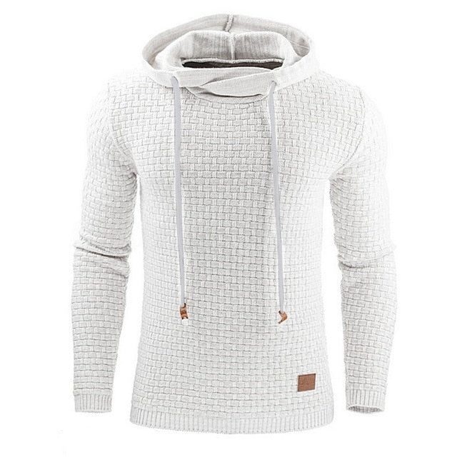 Bluza Męska – Trójwymiarowa Faktura & Regulowany Kaptur