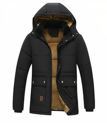 Ciepła Parka Zimowa Męska z Kapturem – Stylowy i Funkcjonalny Design