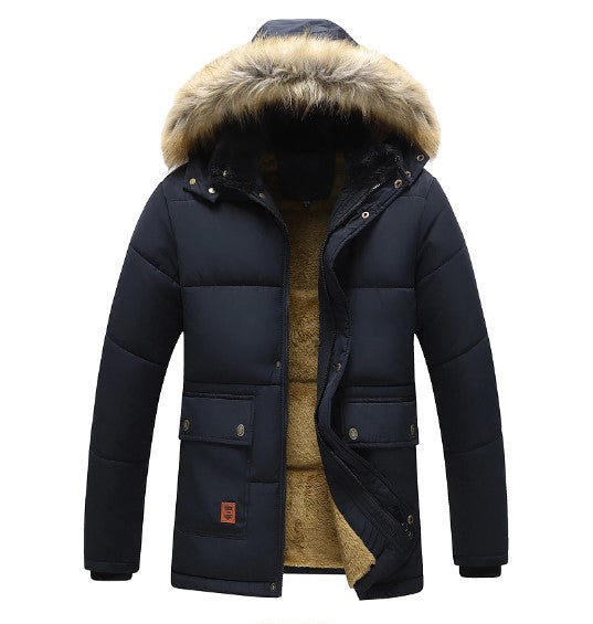 Ciepła Parka Zimowa Męska z Kapturem – Stylowy i Funkcjonalny Design