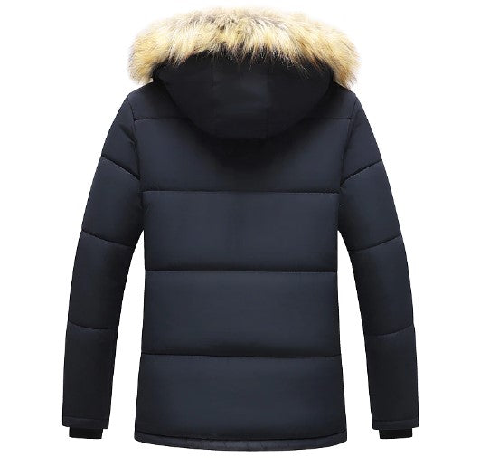 Ciepła Parka Zimowa Męska z Kapturem – Stylowy i Funkcjonalny Design