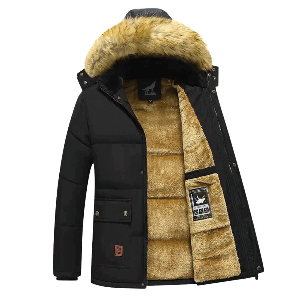 Ciepła Parka Zimowa Męska z Kapturem – Stylowy i Funkcjonalny Design