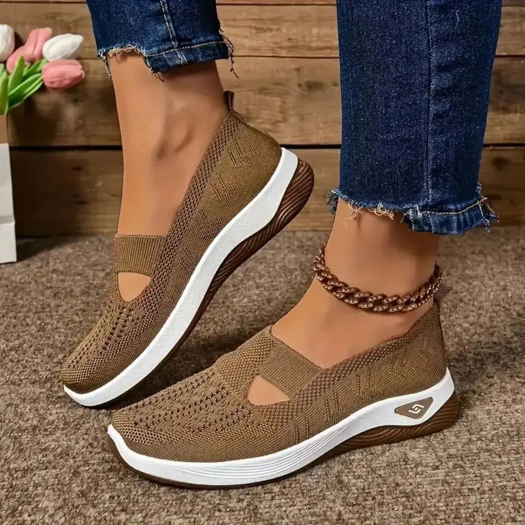 Damskie ortopedyczne buty sportowe z siateczką – lekkie i oddychające