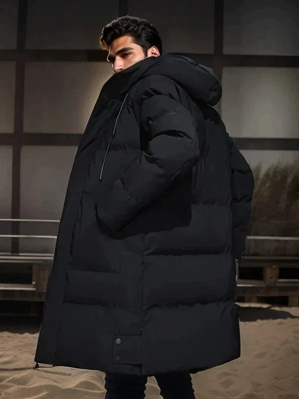 Długa Parka Zimowa dla Mężczyzn – Elegancka i Ciepła