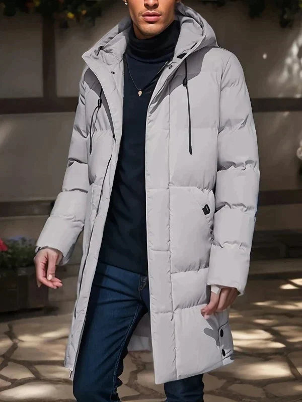 Długa Parka Zimowa dla Mężczyzn – Elegancka i Ciepła