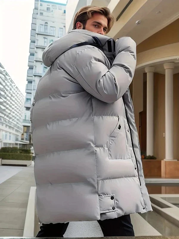 Długa Parka Zimowa dla Mężczyzn – Elegancka i Ciepła