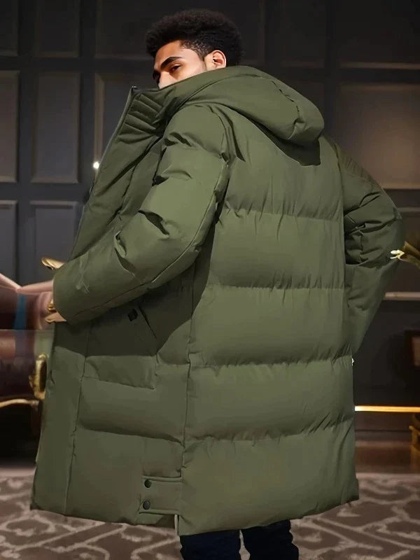 Długa Parka Zimowa dla Mężczyzn – Elegancka i Ciepła