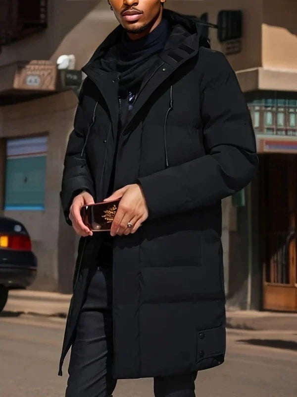 Długa Parka Zimowa dla Mężczyzn – Elegancka i Ciepła