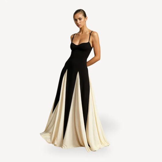 Elegancka satynowa sukienka maxi dla kobiet – Wyrafinowany styl na każdą okazję-Nova Nowak