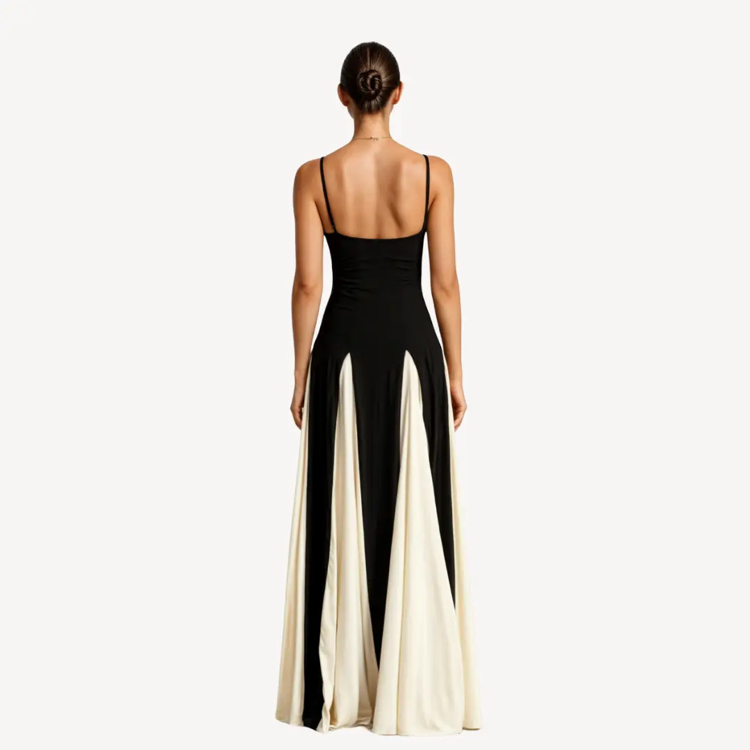 Elegancka satynowa sukienka maxi dla kobiet – Wyrafinowany styl na każdą okazję-Nova Nowak