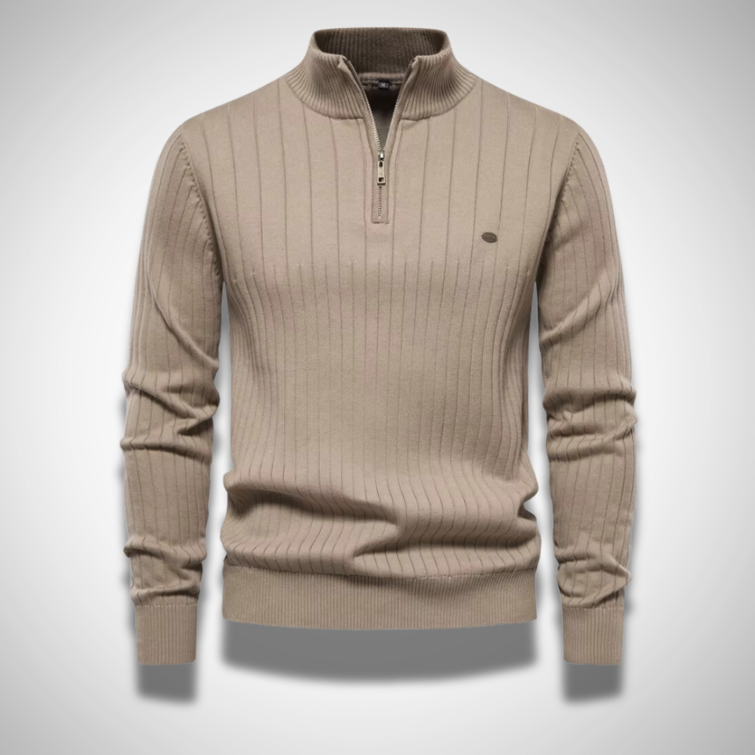 Elegancki sweter z zamkiem błyskawicznym dla mężczyzn – Komfort i styl