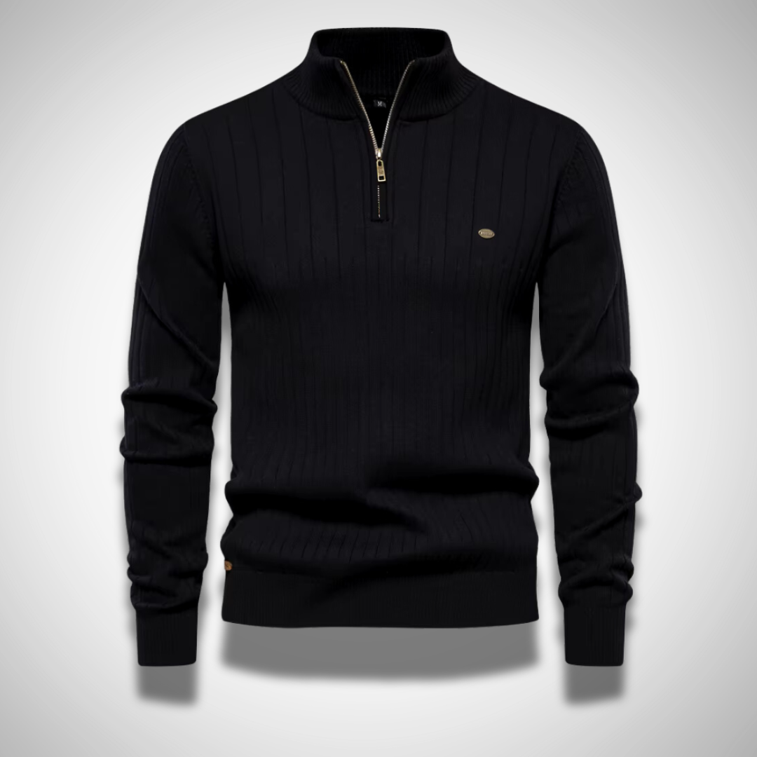 Elegancki sweter z zamkiem błyskawicznym dla mężczyzn – Komfort i styl