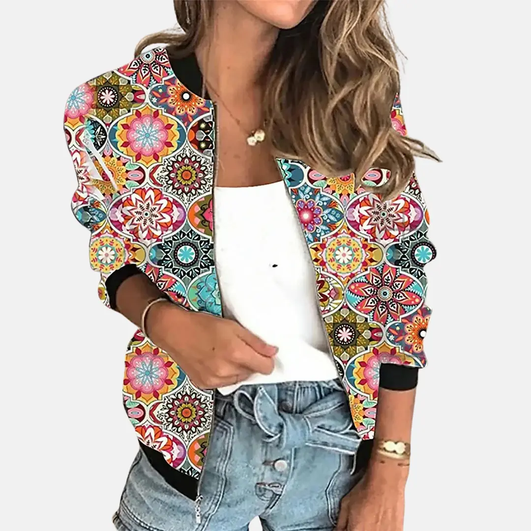 Klasyczna Kurtka Bomber dla Kobiet – Styl Vintage z Nowoczesnym Komfortem-Nova Nowak