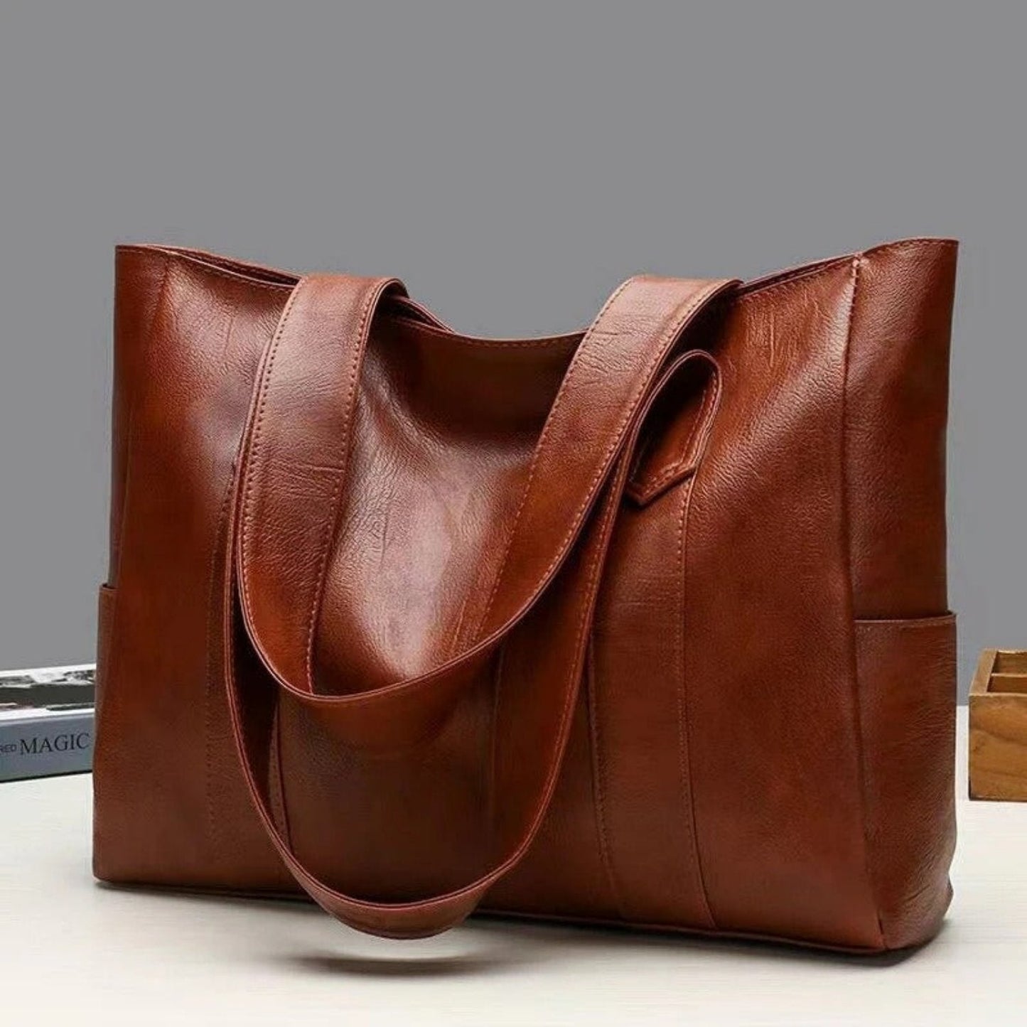 Klasyczna Skórzana Torebka Damska na Ramię – Elegancka i Pojemna