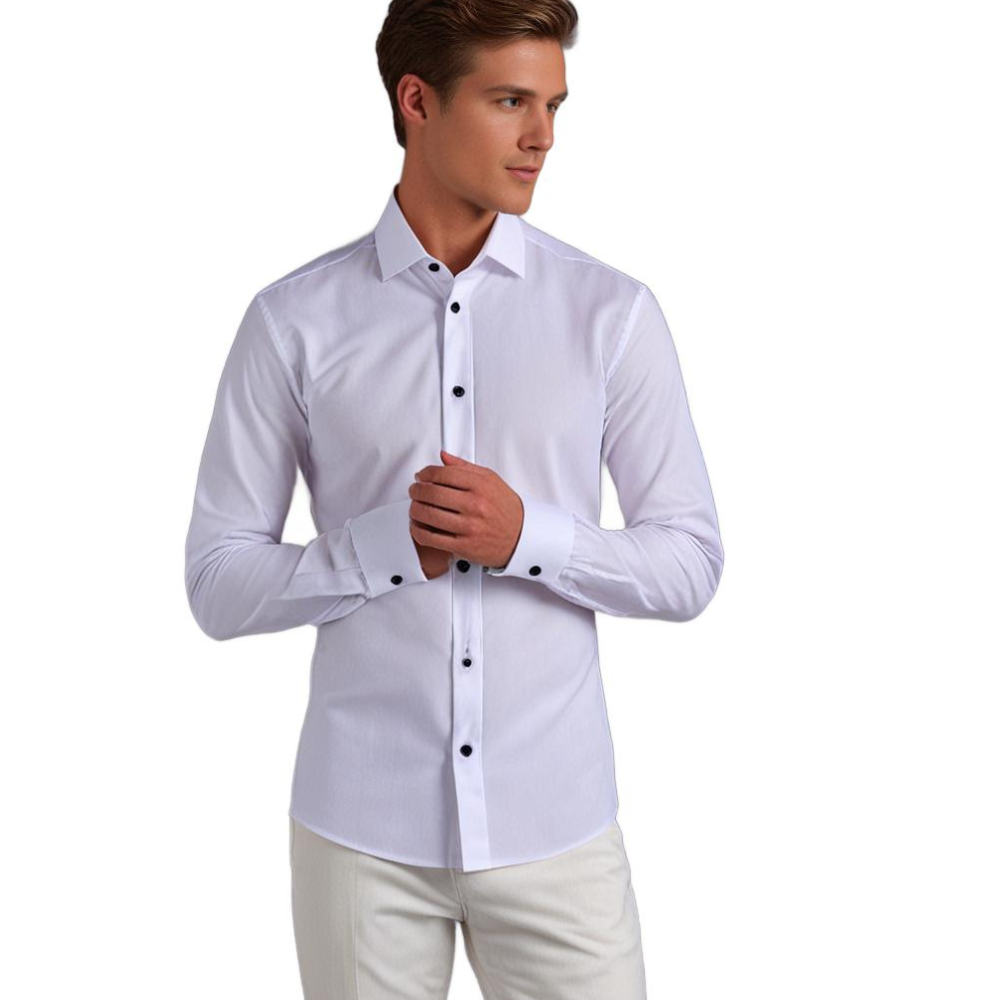 Klasyczne Stretch Overhemd dla Mężczyzn – Eleganckie i Wygodne