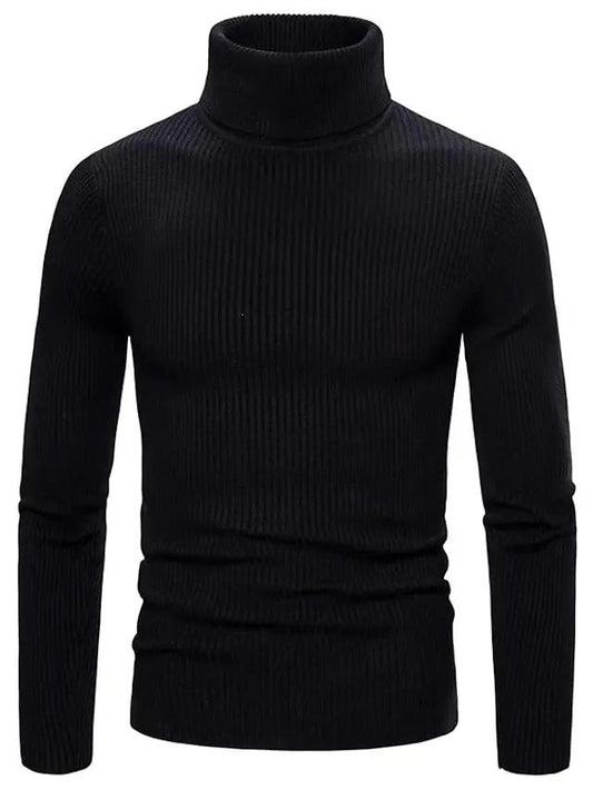 Nowoczesny Sweter Męski z Kołnierzem – Stylowy i Komfortowy