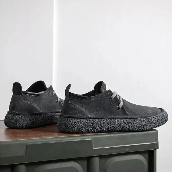 Nubukowe buty męskie z miękką podeszwą – Elegancja i komfort na co dzień