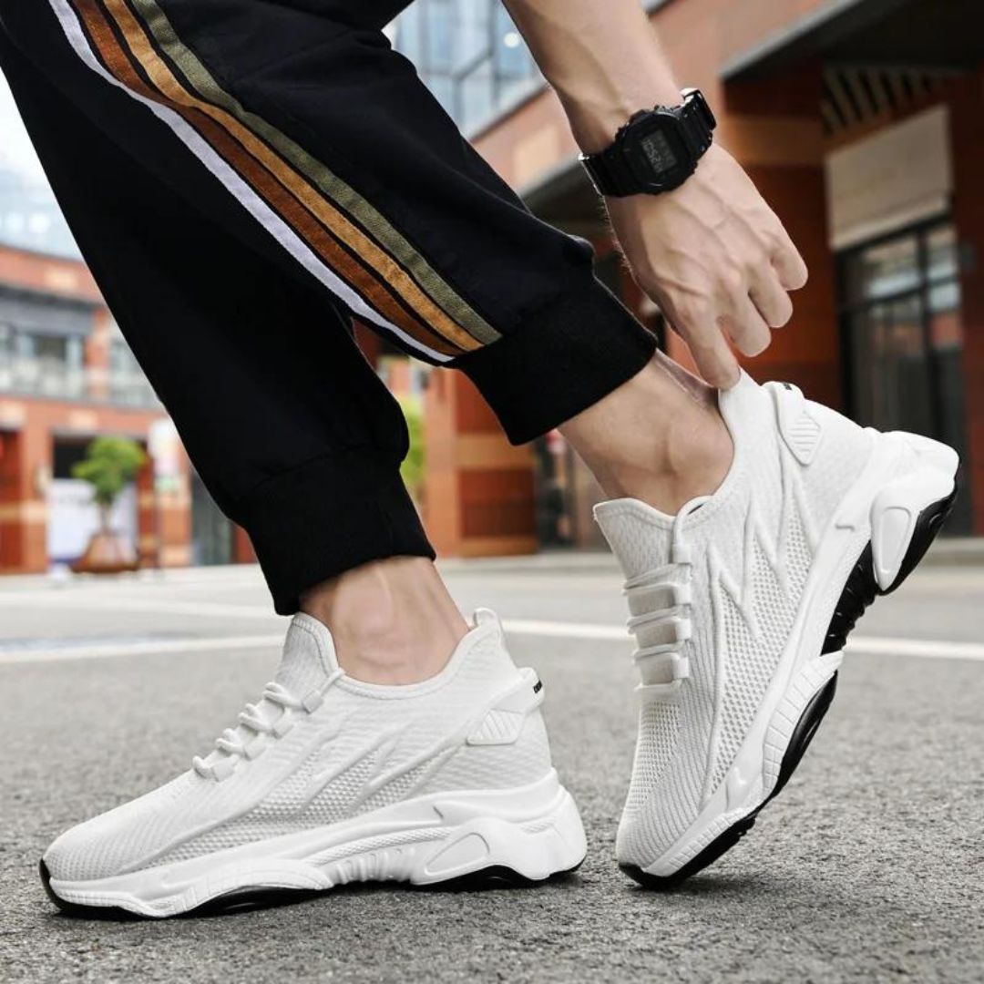 Oddychające Sneakersy Męskie z Podwyższeniem – Komfort i Nowoczesny Styl