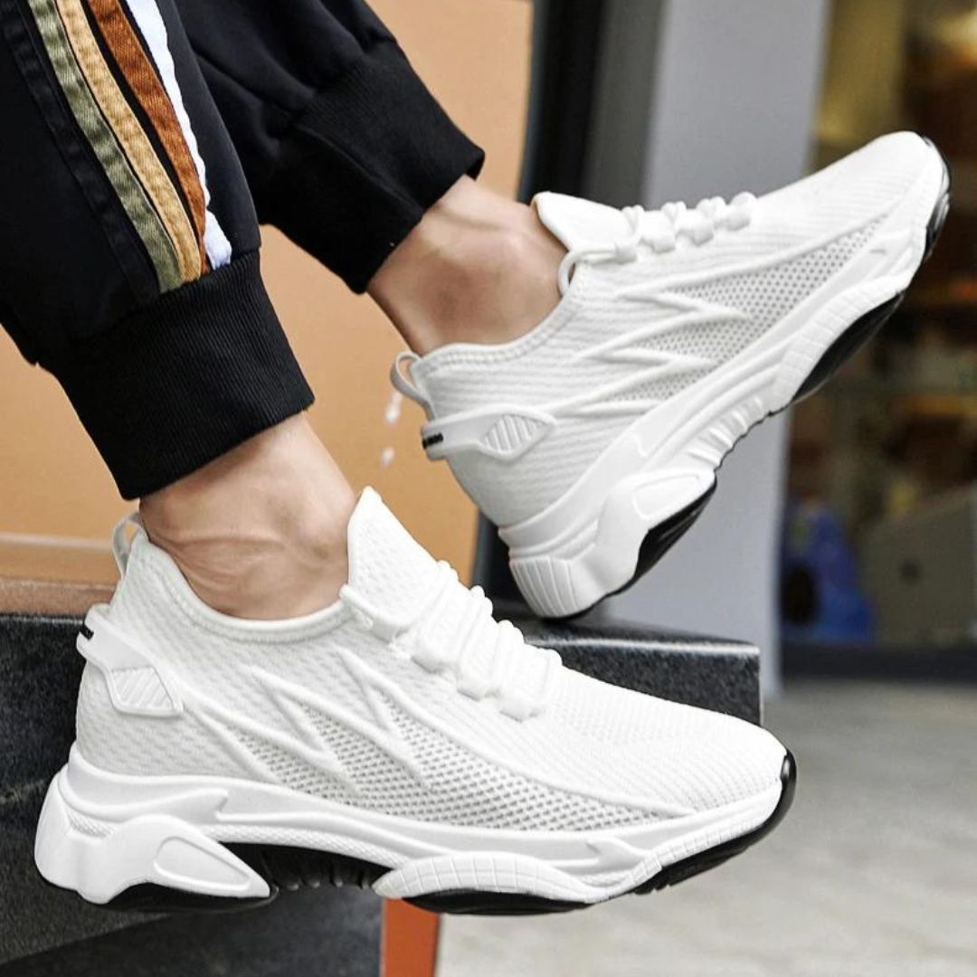 Oddychające Sneakersy Męskie z Podwyższeniem – Komfort i Nowoczesny Styl