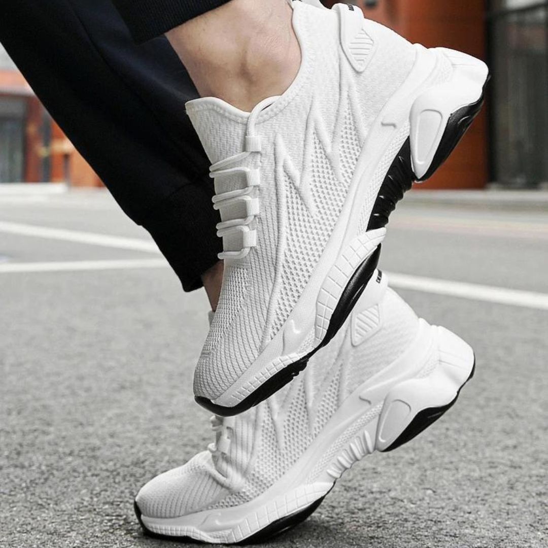Oddychające Sneakersy Męskie z Podwyższeniem – Komfort i Nowoczesny Styl