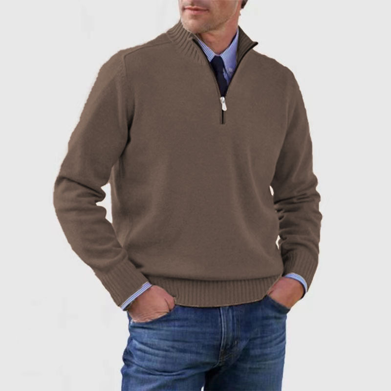 Pullover z półzamkiem dla mężczyzn – Stylowy i komfortowy