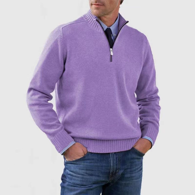 Pullover z półzamkiem dla mężczyzn – Stylowy i komfortowy
