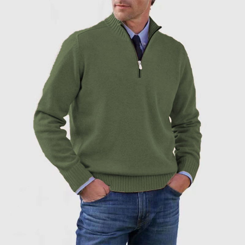 Pullover z półzamkiem dla mężczyzn – Stylowy i komfortowy