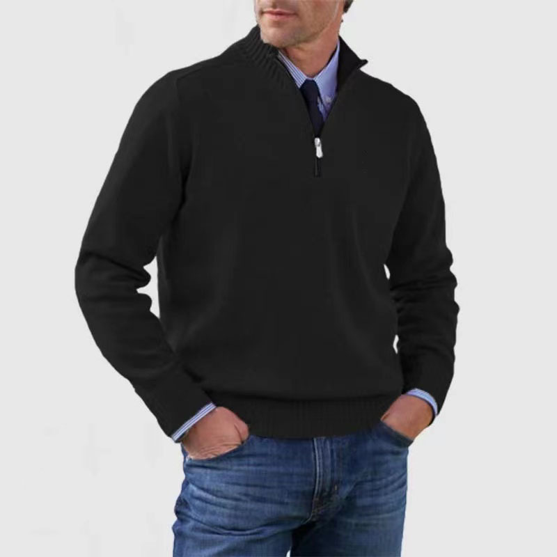 Pullover z półzamkiem dla mężczyzn – Stylowy i komfortowy