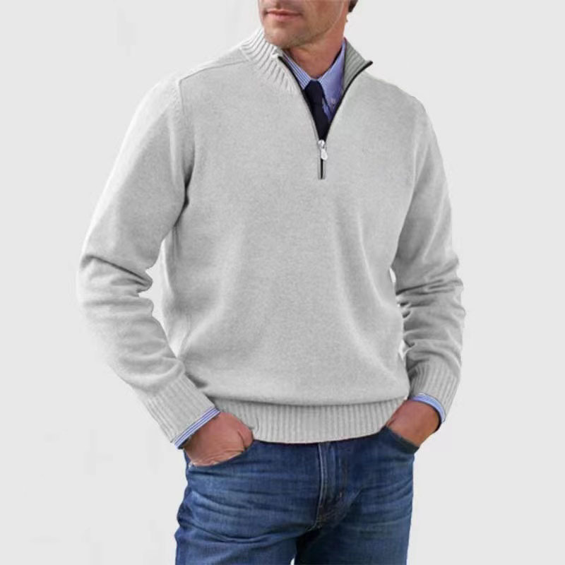 Pullover z półzamkiem dla mężczyzn – Stylowy i komfortowy