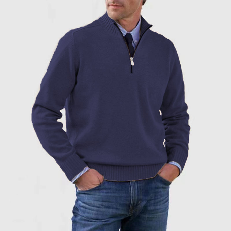 Pullover z półzamkiem dla mężczyzn – Stylowy i komfortowy