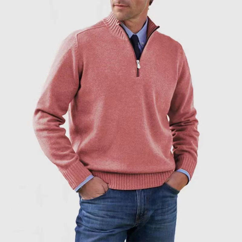 Pullover z półzamkiem dla mężczyzn – Stylowy i komfortowy