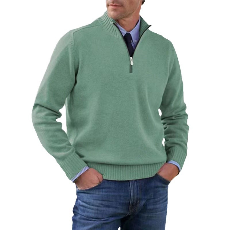 Pullover z półzamkiem dla mężczyzn – Stylowy i komfortowy