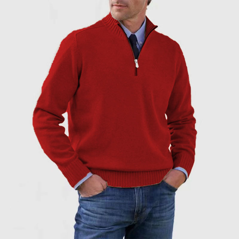 Pullover z półzamkiem dla mężczyzn – Stylowy i komfortowy
