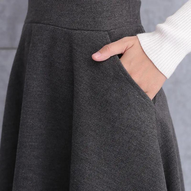 Rozkloszowana Czarna Spódnica Maxi dla Kobiet – Elegancka i Wygodna