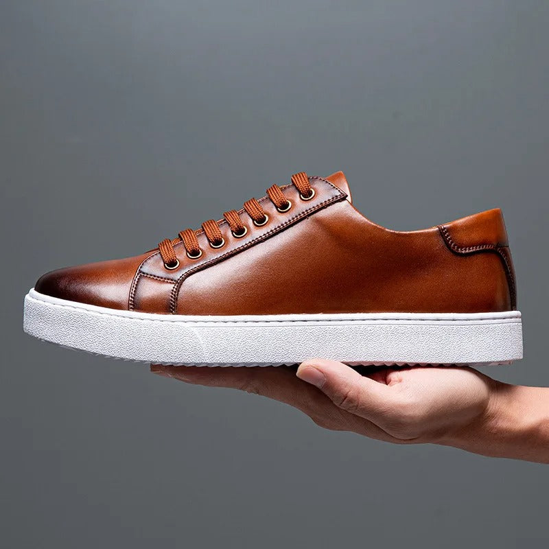 Skórzane Sneakery Męskie – Stylowe i Wygodne na Co Dzień