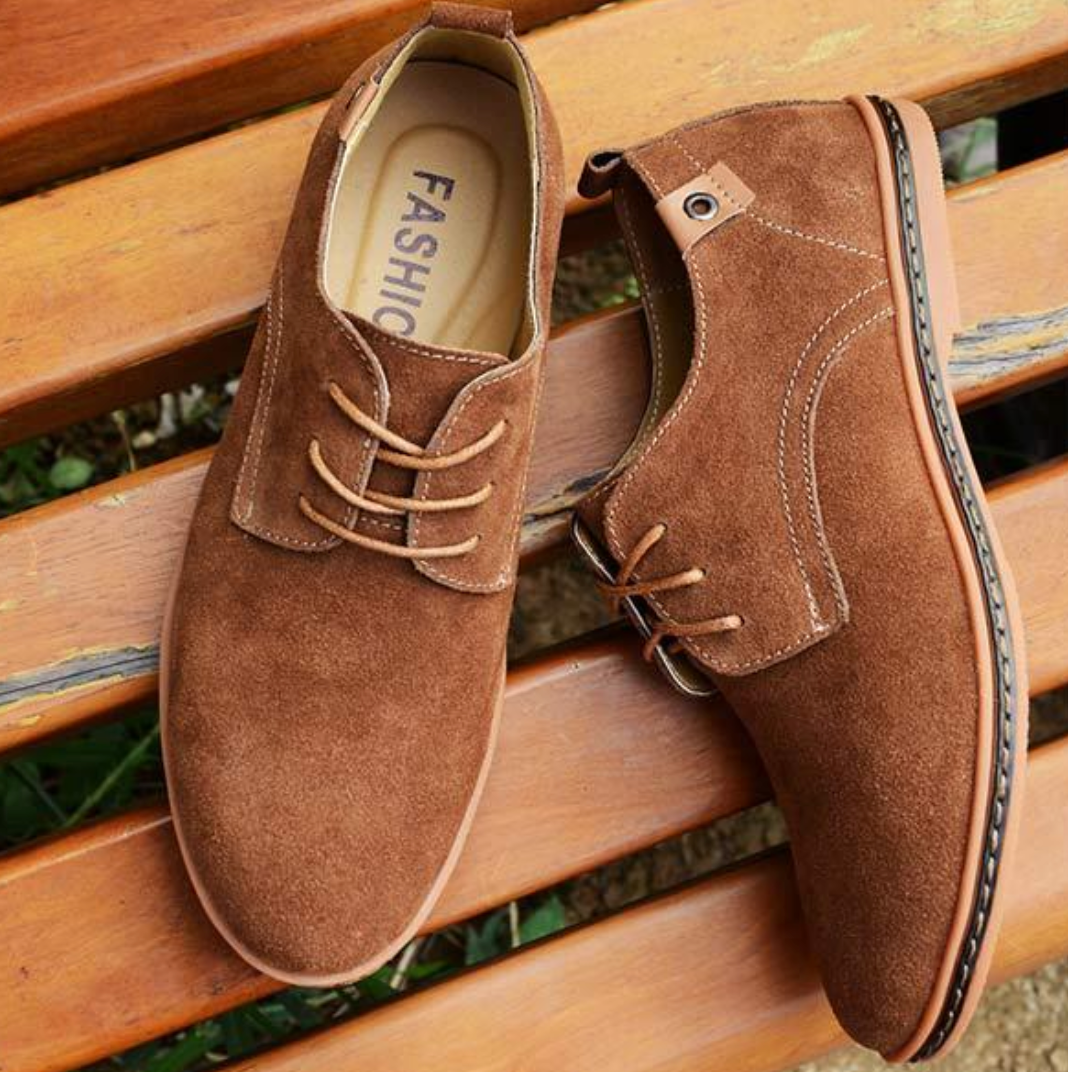 Skórzane buty męskie Houston – Elegancka i wygodna stylizacja