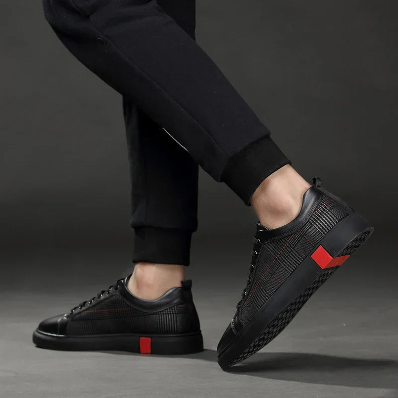 Skórzane buty sportowe dla mężczyzn – Komfort i elegancja na co dzień