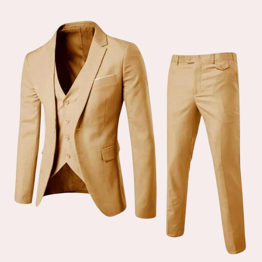Slim Fit Garnitur Męski z Marynarką i Spodniami – Elegancki i Wygodny
