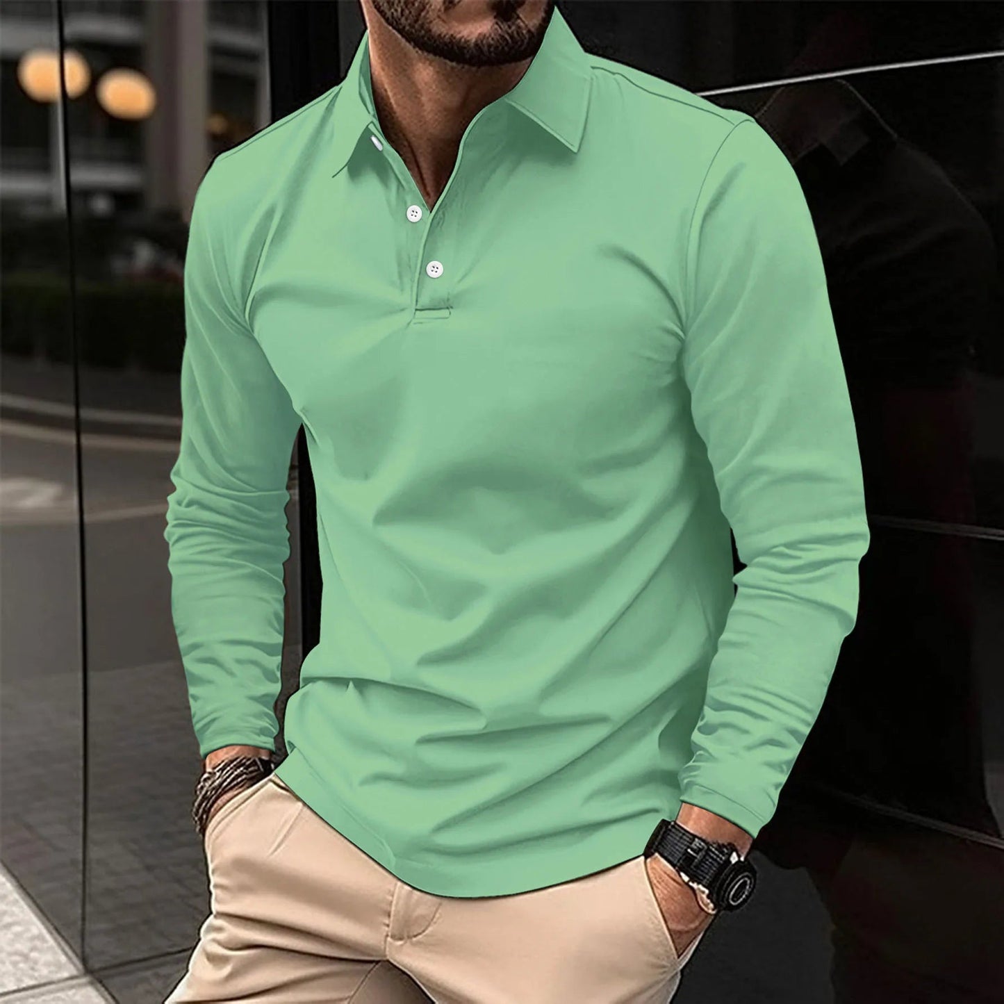 Slim Fit Koszulka Polo Męska – Elegancka i Oddychająca