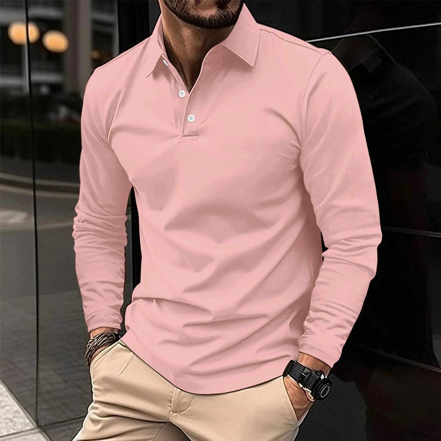 Slim Fit Koszulka Polo Męska – Elegancka i Oddychająca