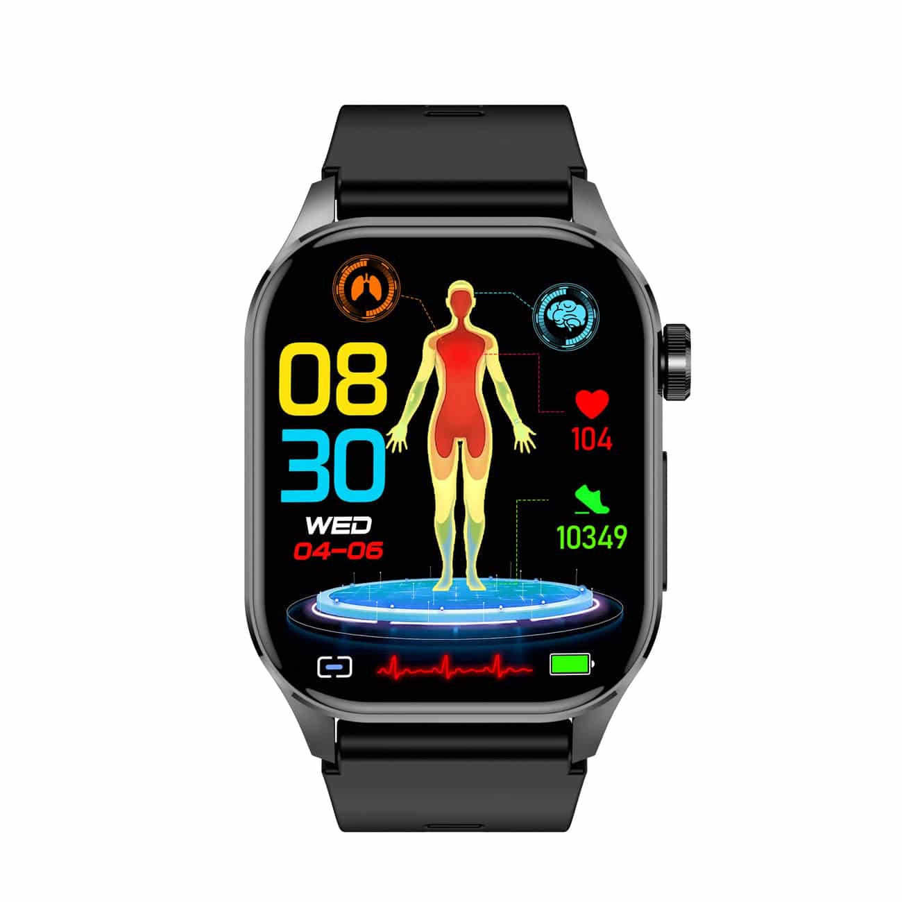 Smartwatch – EKG, Monitor Cukru i Ciśnienia Krwi & Inteligentne Zarządzanie Zdrowiem