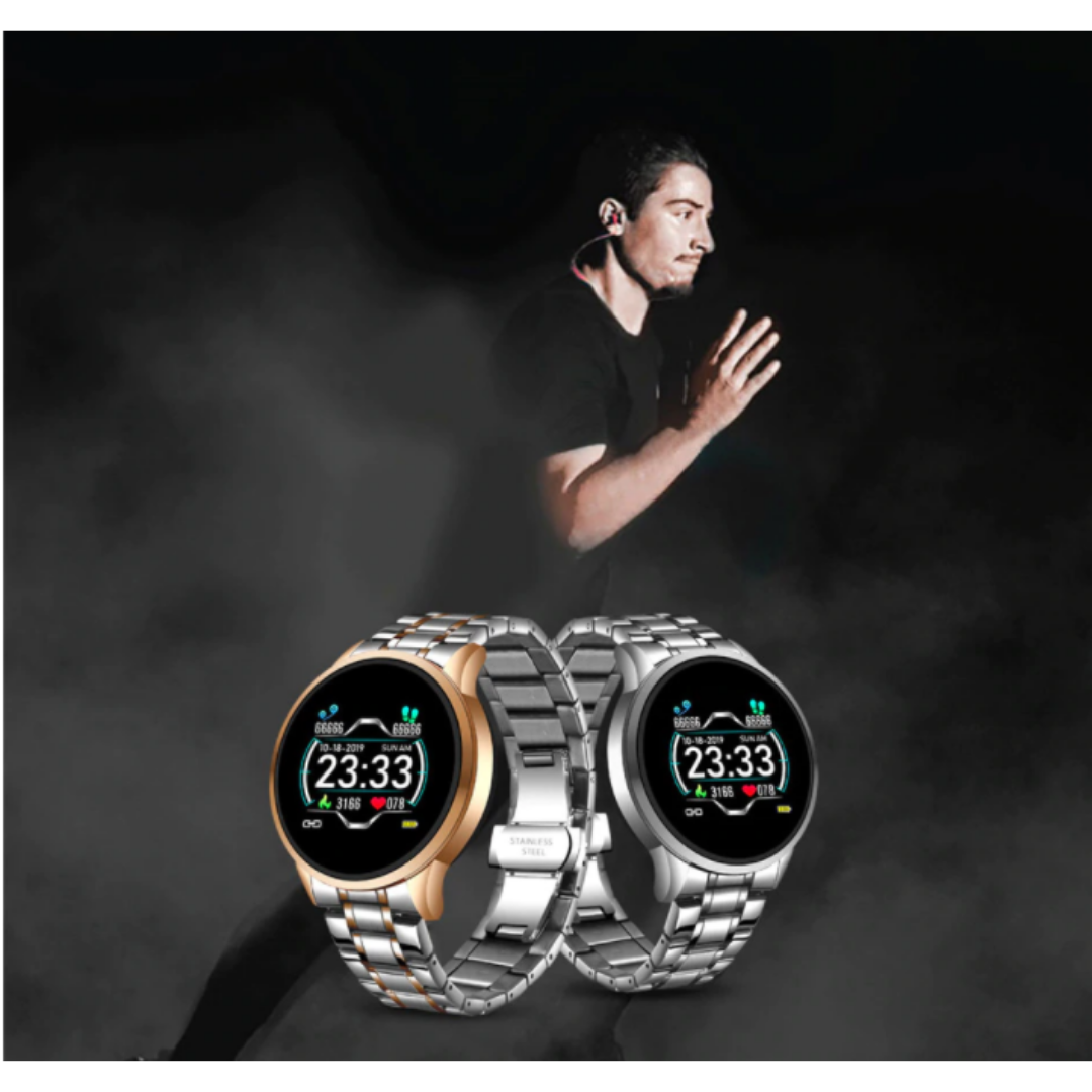 Smartwatch – Klasyczny Design & Monitorowanie Zdrowia