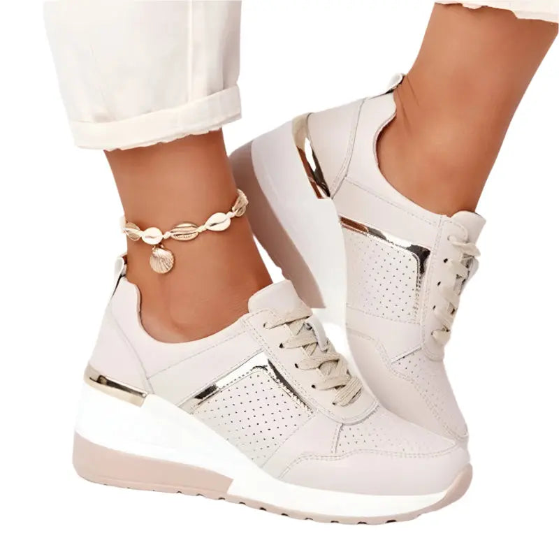 Sneakersy Ortopedyczne – Perforowana Cholewka & Amortyzująca Podeszwa