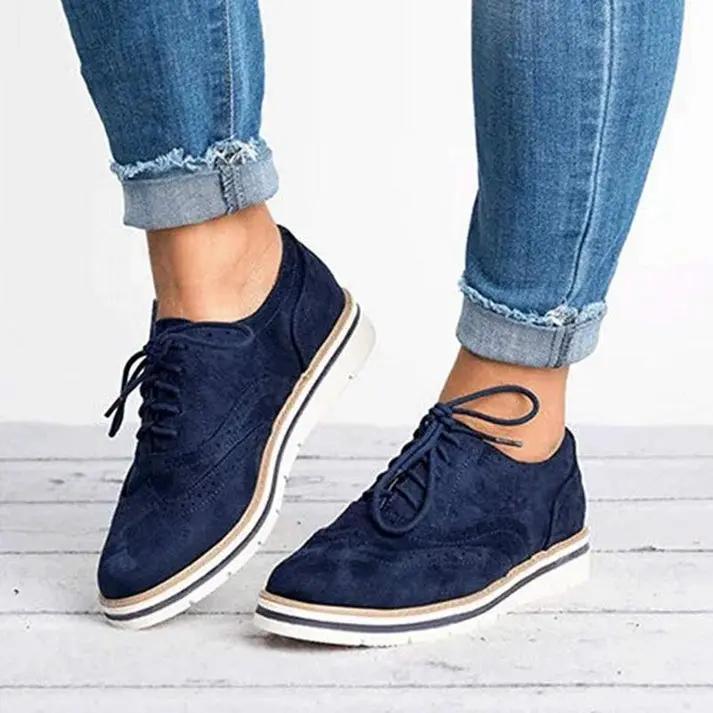 Stylowe Płaskie Tenisówki dla Kobiet – Klasyczny Design Brogue-Nova Nowak