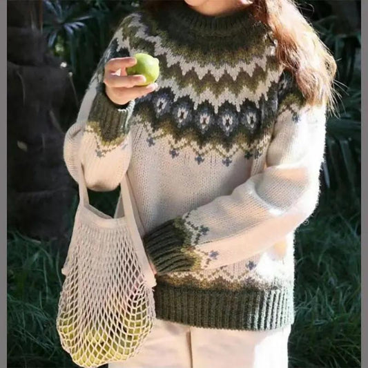 Sweter Fair Isle dla kobiet – Klasyczny i Przytulny-Nova Nowak