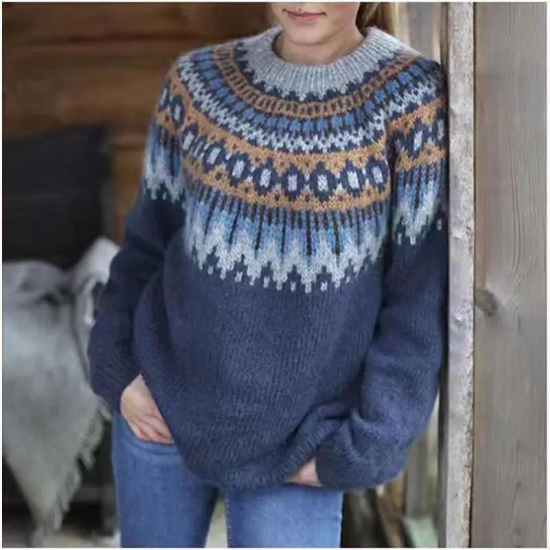 Sweter Fair Isle dla kobiet – Klasyczny i Przytulny-Nova Nowak