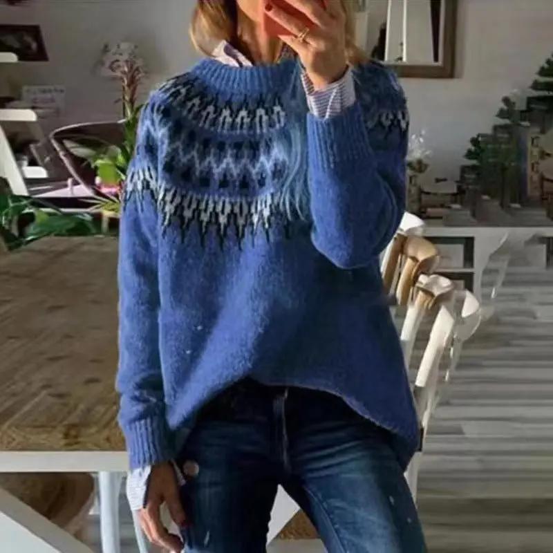 Sweter Fair Isle dla kobiet – Klasyczny i Przytulny-Nova Nowak