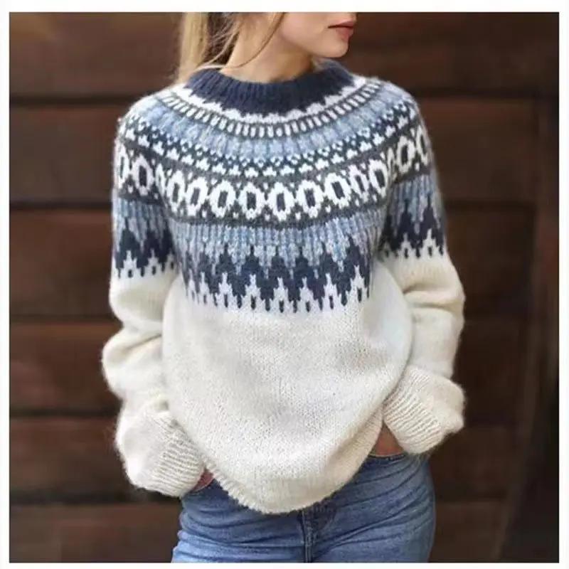 Sweter Fair Isle dla kobiet – Klasyczny i Przytulny-Nova Nowak