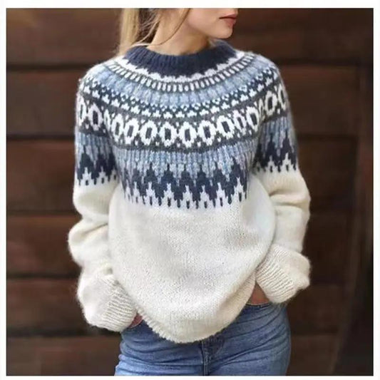 Sweter Fair Isle dla kobiet – Klasyczny i Przytulny-Nova Nowak
